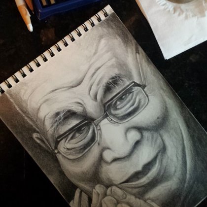 Dalai Lama portrait