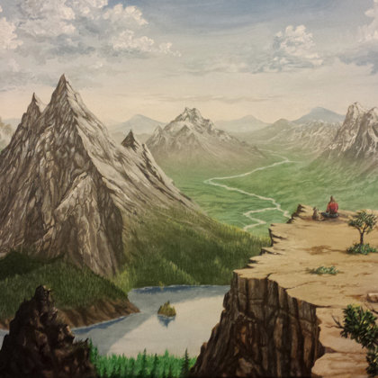 Mountain painting 2019